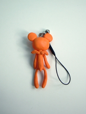 Reborn Bear Phone Strap(Orange)